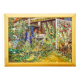 Impressionist oil painting of a garden, Alexander Michael 1994