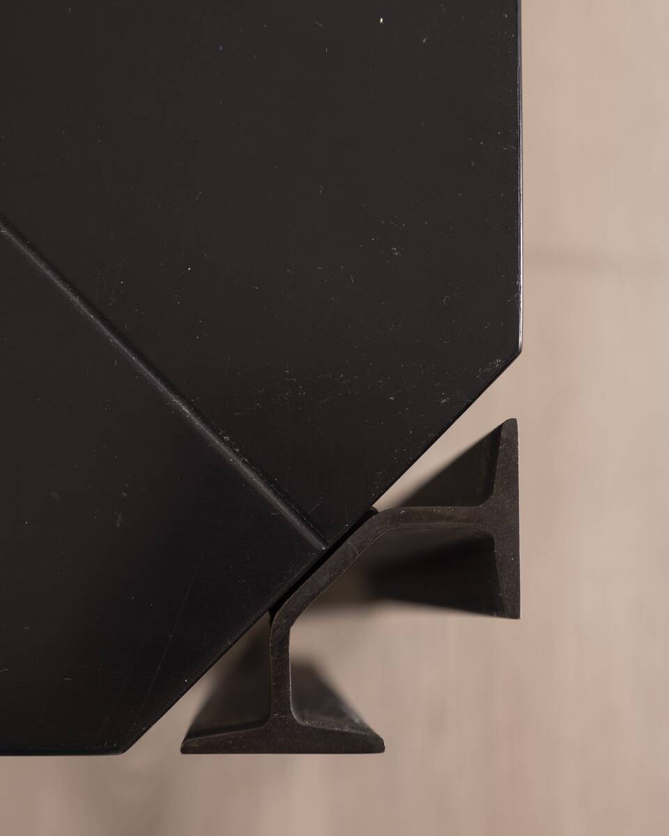 TABLE VINTAGE ANNÉES 70 MOD T210 DESIGN TECNO POUR OSVALDO BORSANI