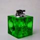 Green ice lighter by Antonio Imperatore, murano glass, Italy, 1970