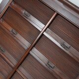 Antique Mahogany Filing Cabinet with Roll Down Tambour Doors, USA circa 1920
