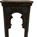Antique hand-painted Moroccan Moorish Zouak side table