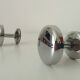 Pair of vintage chrome coat hooks from the 70s