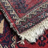 Ancien tapis oriental 160x82 - Dominante Rouge