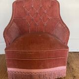 Small pink toad armchair