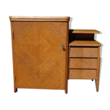 Asymmetrical oak dresser buffet