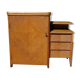 Asymmetrical oak dresser buffet