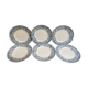 6 assiettes plates Terre de Fer, St Amand