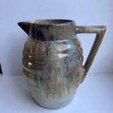 Ceramic pitcher / glazed stoneware 70s