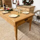 table de ferme Ancienne 2 tiroirs