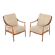Fauteuils Fd144 en Chêne et Teck par Peter Hvidt & Orla Mølgaard-Nielsen pour France & Daverkosen