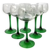 Chiseled French Roemer Alsace glasses - Bistro white wine glasses
