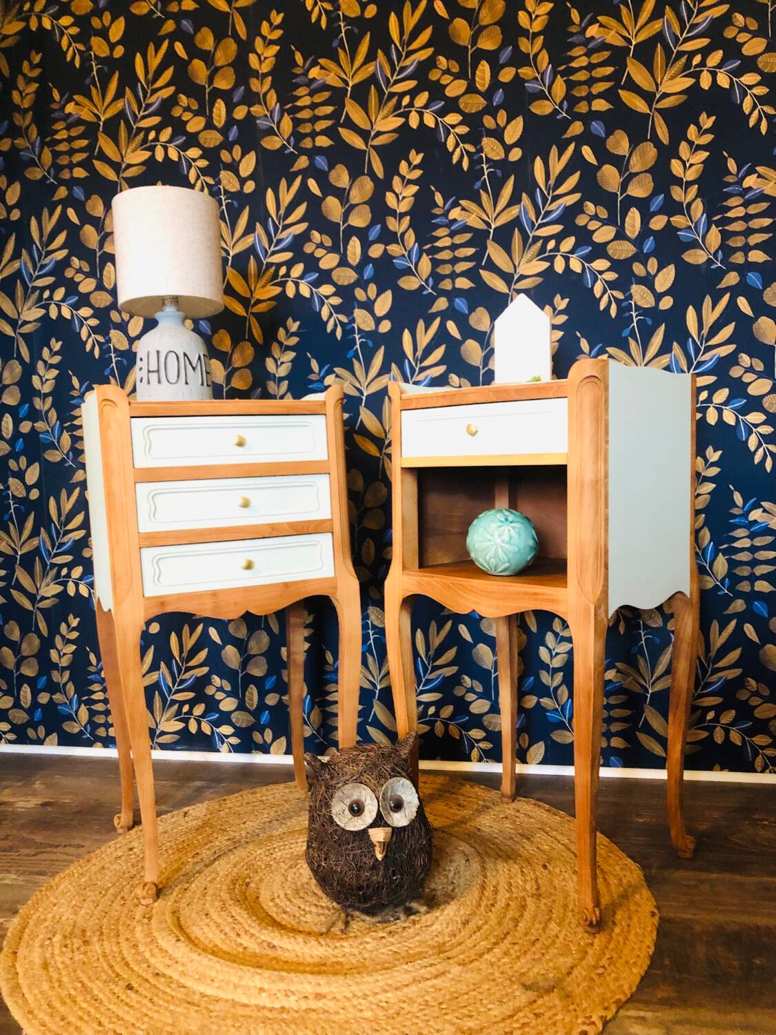 Pair of Louis XV style bedside tables