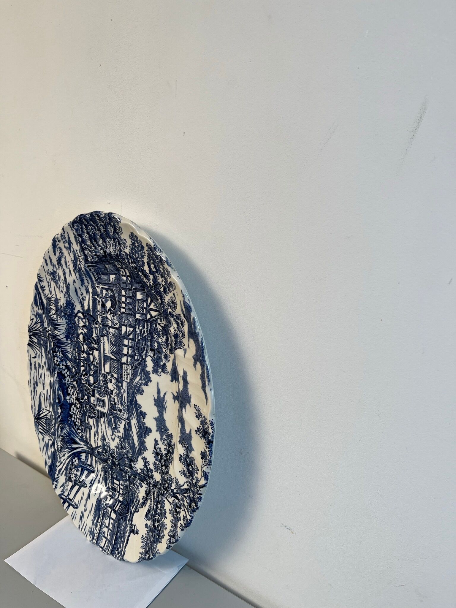 Oval plate Staffordshire England