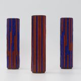 Pottery Mosaic Vases by W. Zimmermann for Ritter set of 3