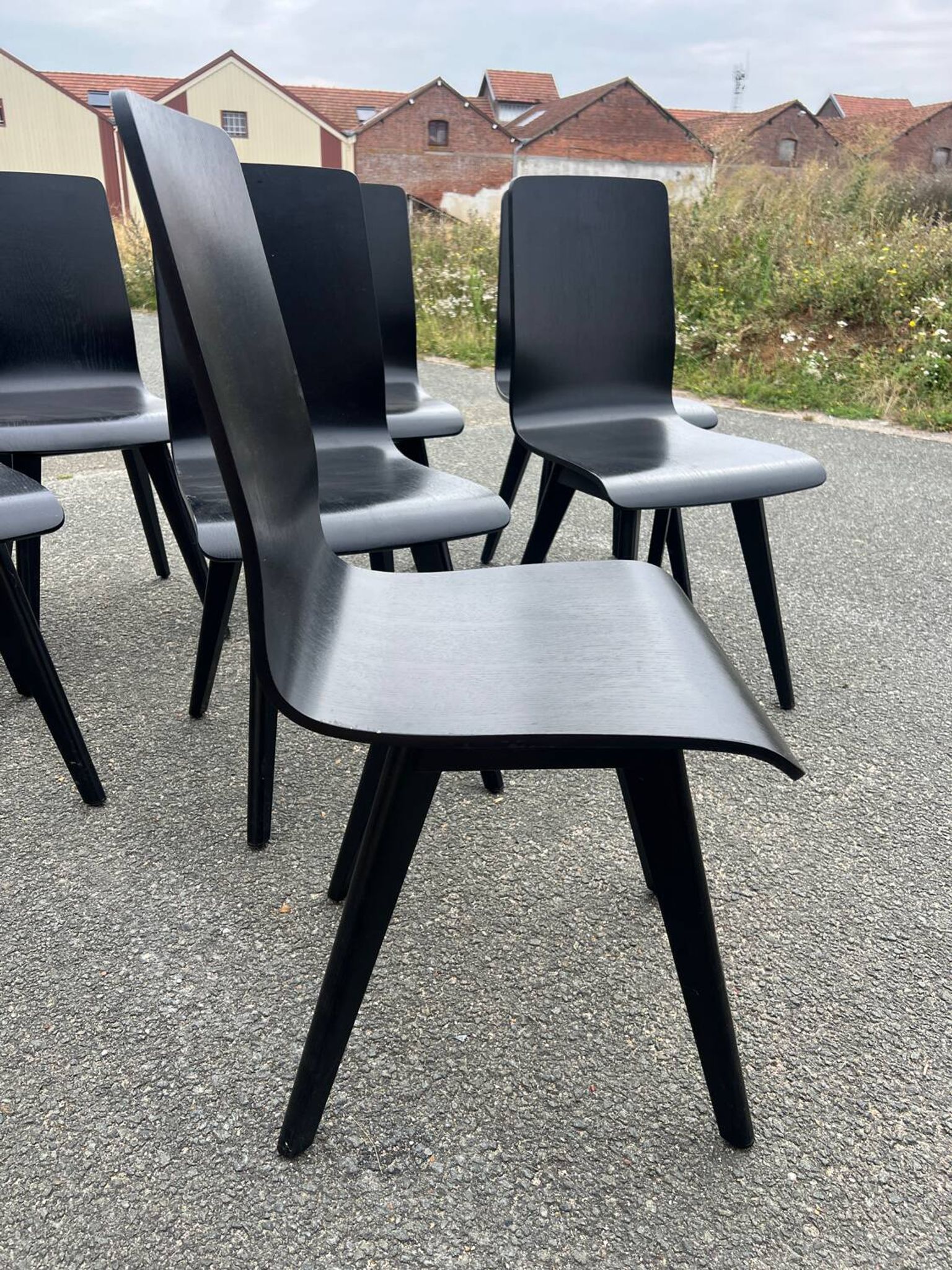 Set of 8 Scandinavian chairs