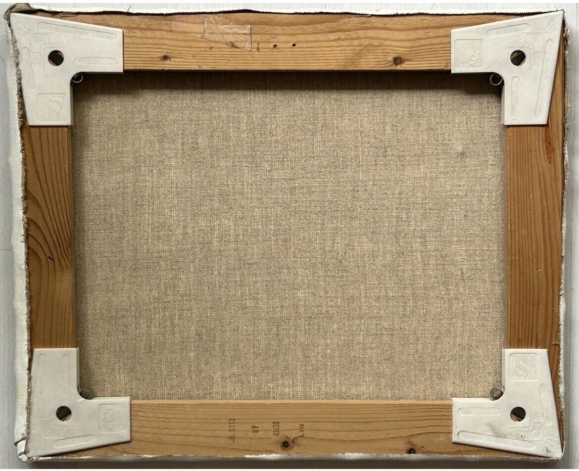 Vintage Mid-Century Caroline Bennett Paris Cityscape Scene Oil Painting