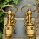 2 wall sconces in brass Empire style