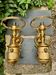 2 wall sconces in brass Empire style