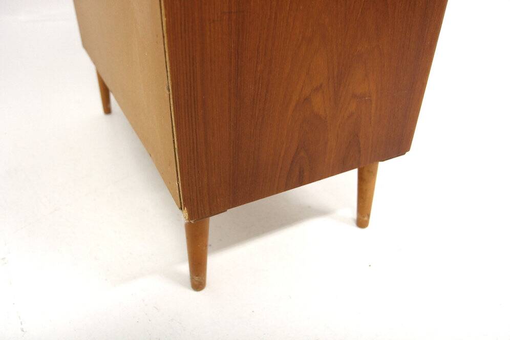Commode scandinave "tallboy" en teck, Suède, 1950