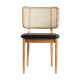 Black light wood canning chair without armrests Red Edition