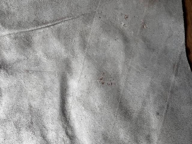 Brown cowhide rug, 2.30m