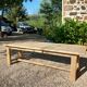 Old farm table in solid oak 2 m 63