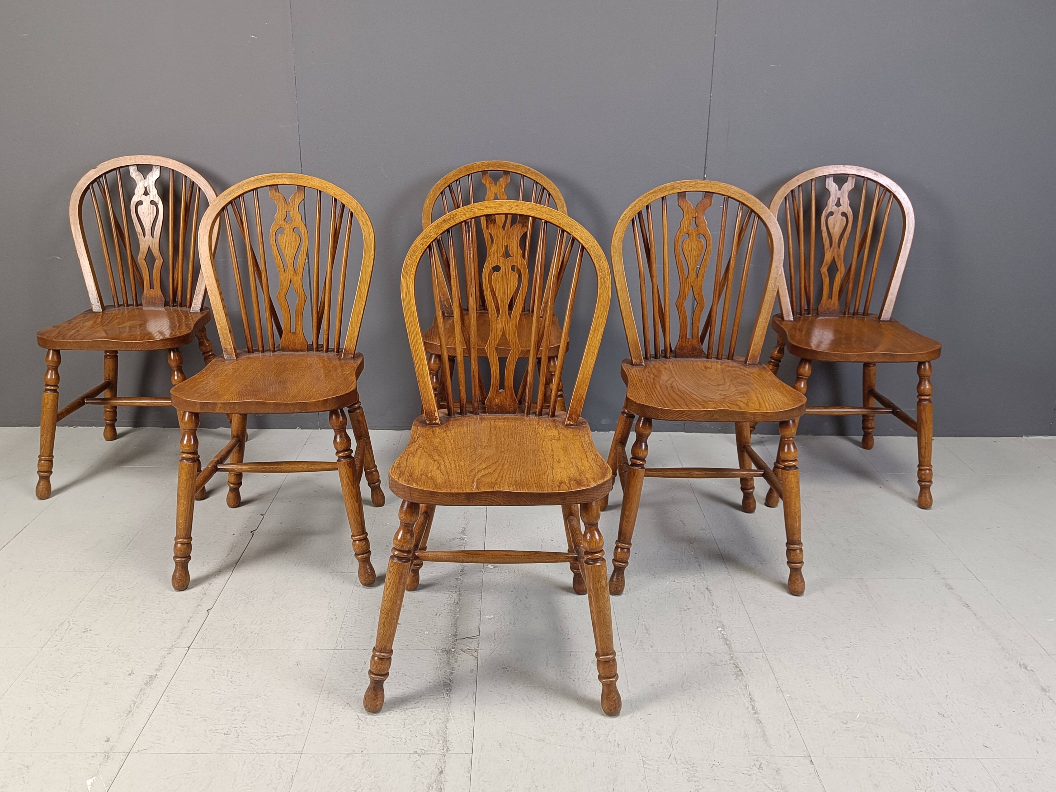 Set of 6 Vintage Ercol Dining Chairs, 1950's