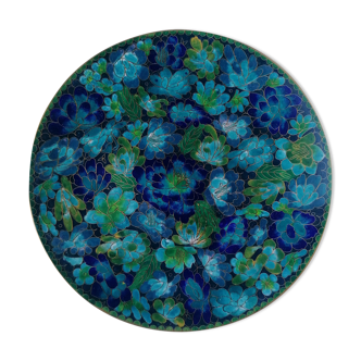 Assiette en cloisonné art asiatique