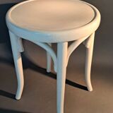 White lacquered beech stool 1950/1960.