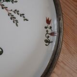 Faience cake dish signed