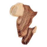 Assiette afrique en bois