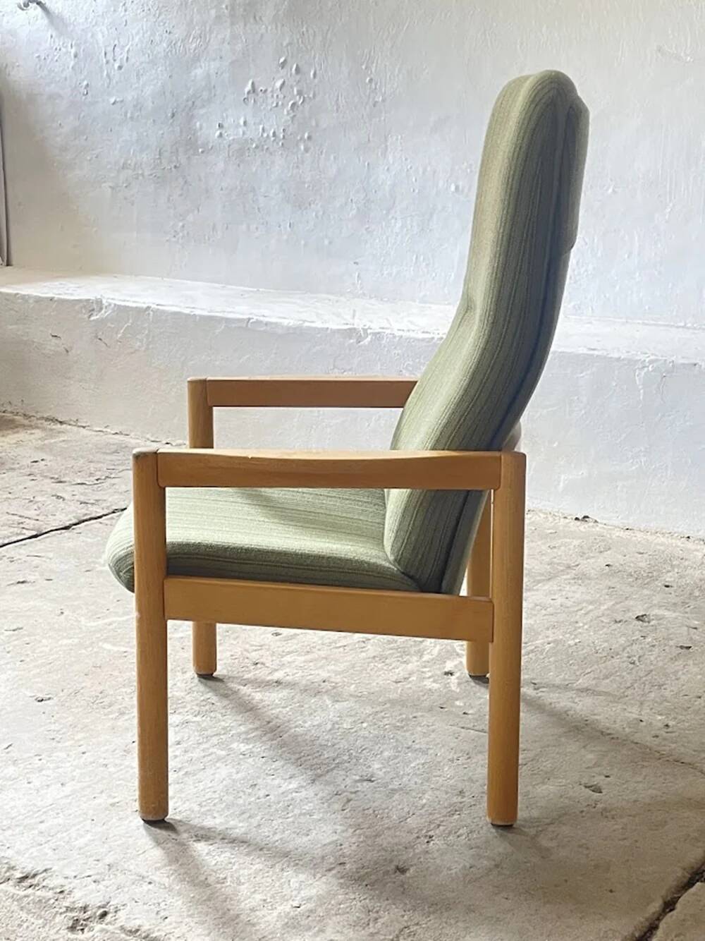 Scandinavian high-back lounge chair