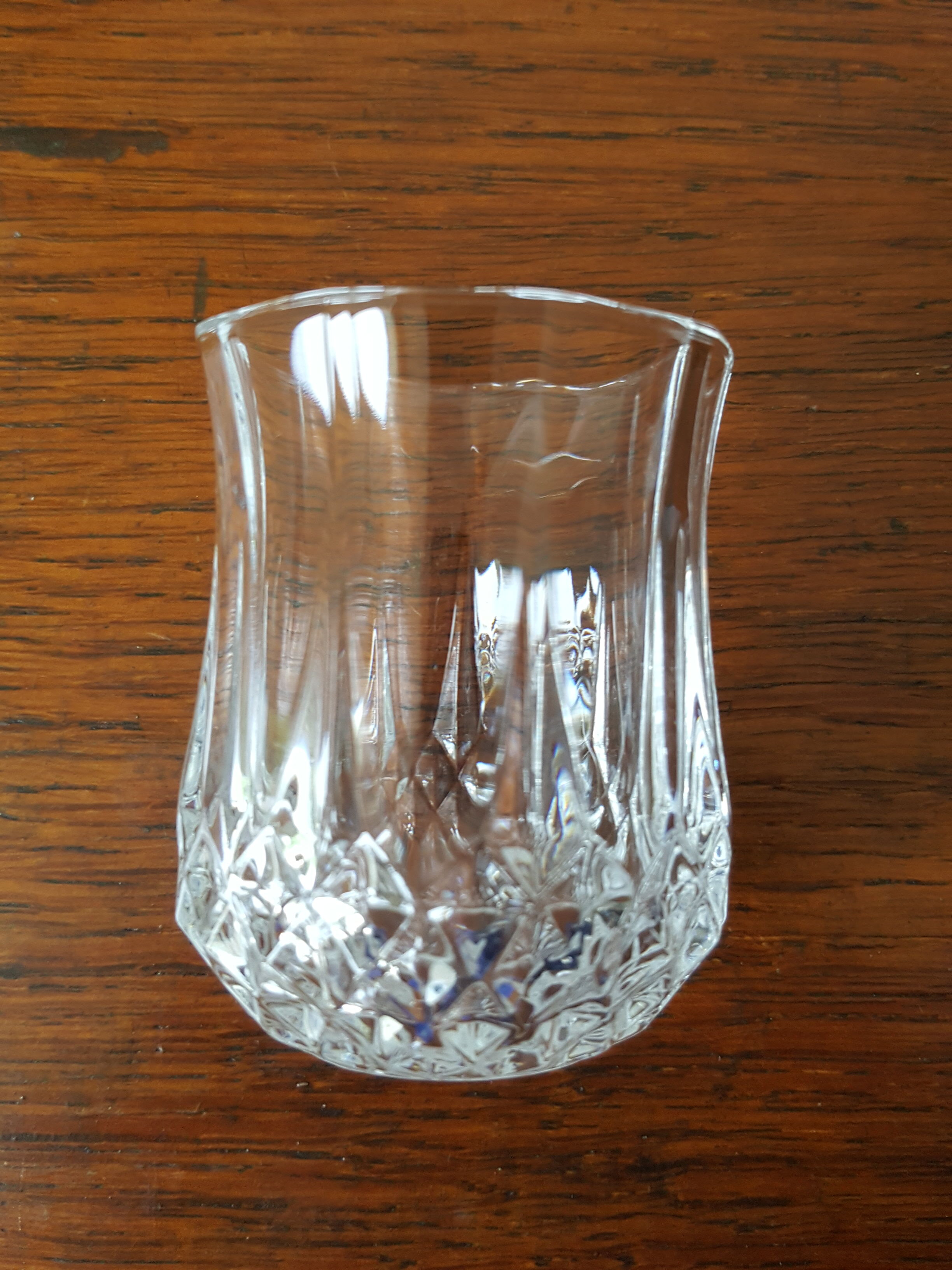 5 crystal liqueur glasses of longchamp model arques