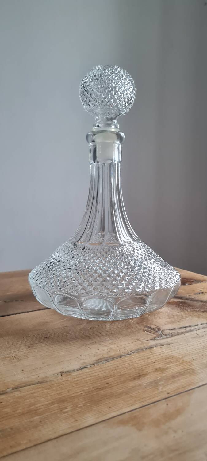 Chiseled decanter