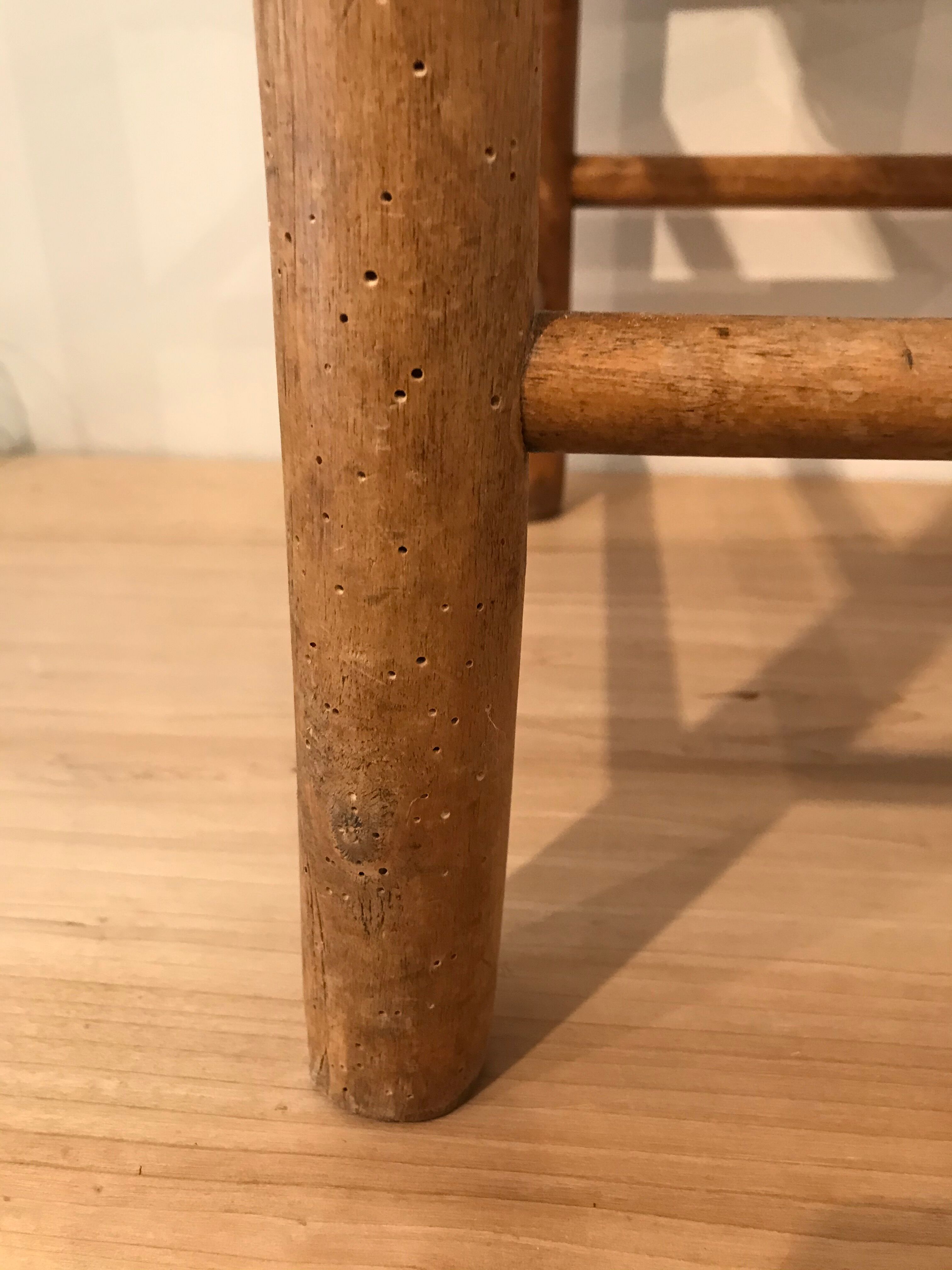 Light wooden stool