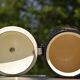 Old Menelit black enameled sheet metal coffee maker -1970