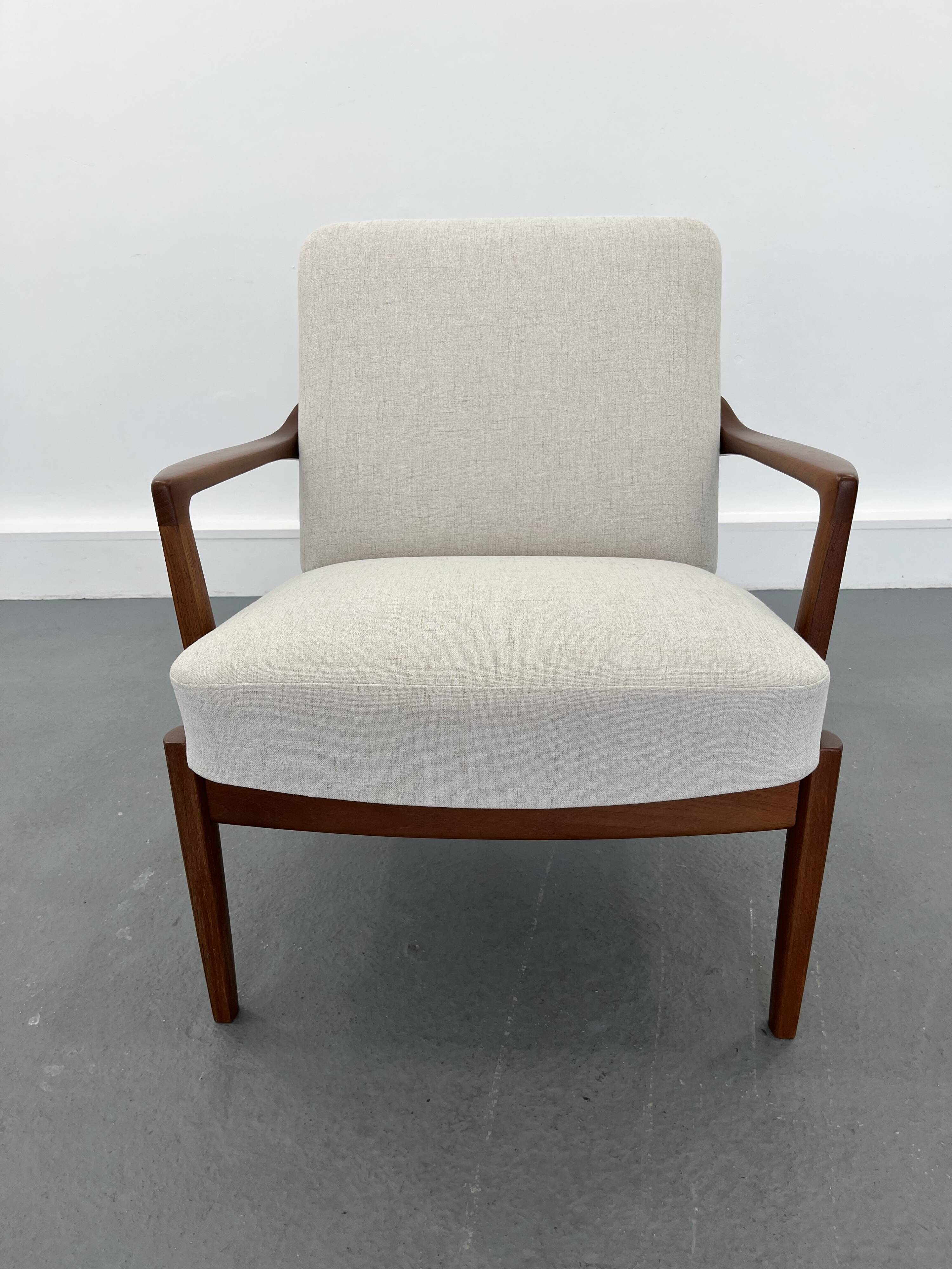 Vintage danish teak lounge chair, 1970s