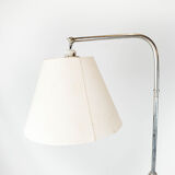 Floor lamp of chrome and black painted metal of Danish design, 1970s
