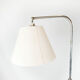 Floor lamp of chrome and black painted metal of Danish design, 1970s