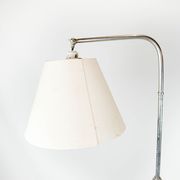 Floor lamp of chrome and black painted metal of Danish design, 1970s
