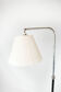 Floor lamp of chrome and black painted metal of Danish design, 1970s