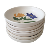 Set of 6 vintage hollow plates
