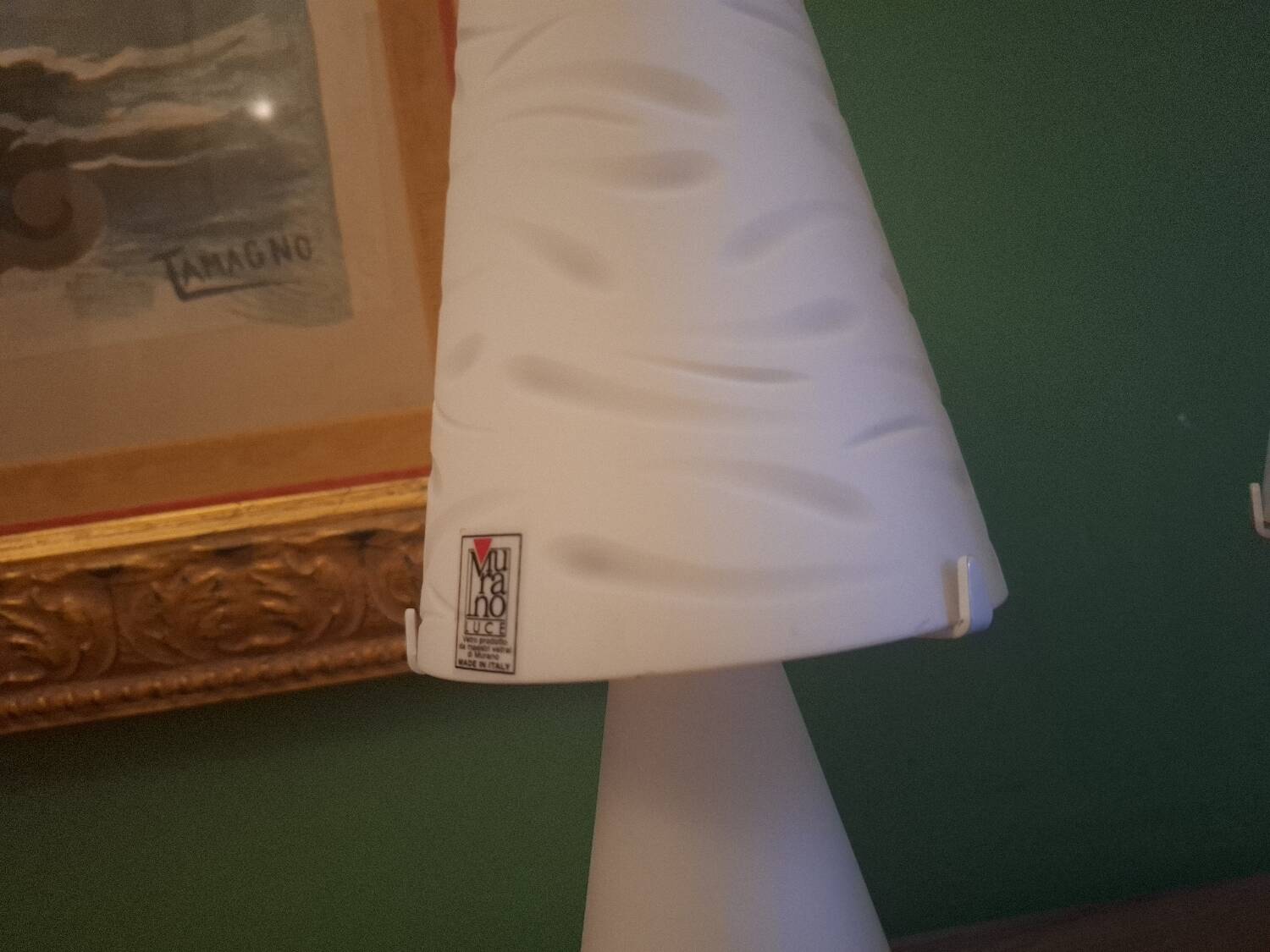 2 Murano bedside lamps, Luce