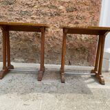 Vintage wooden bistro table