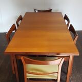 Table à manger et ses 6 chaises danoises en teck