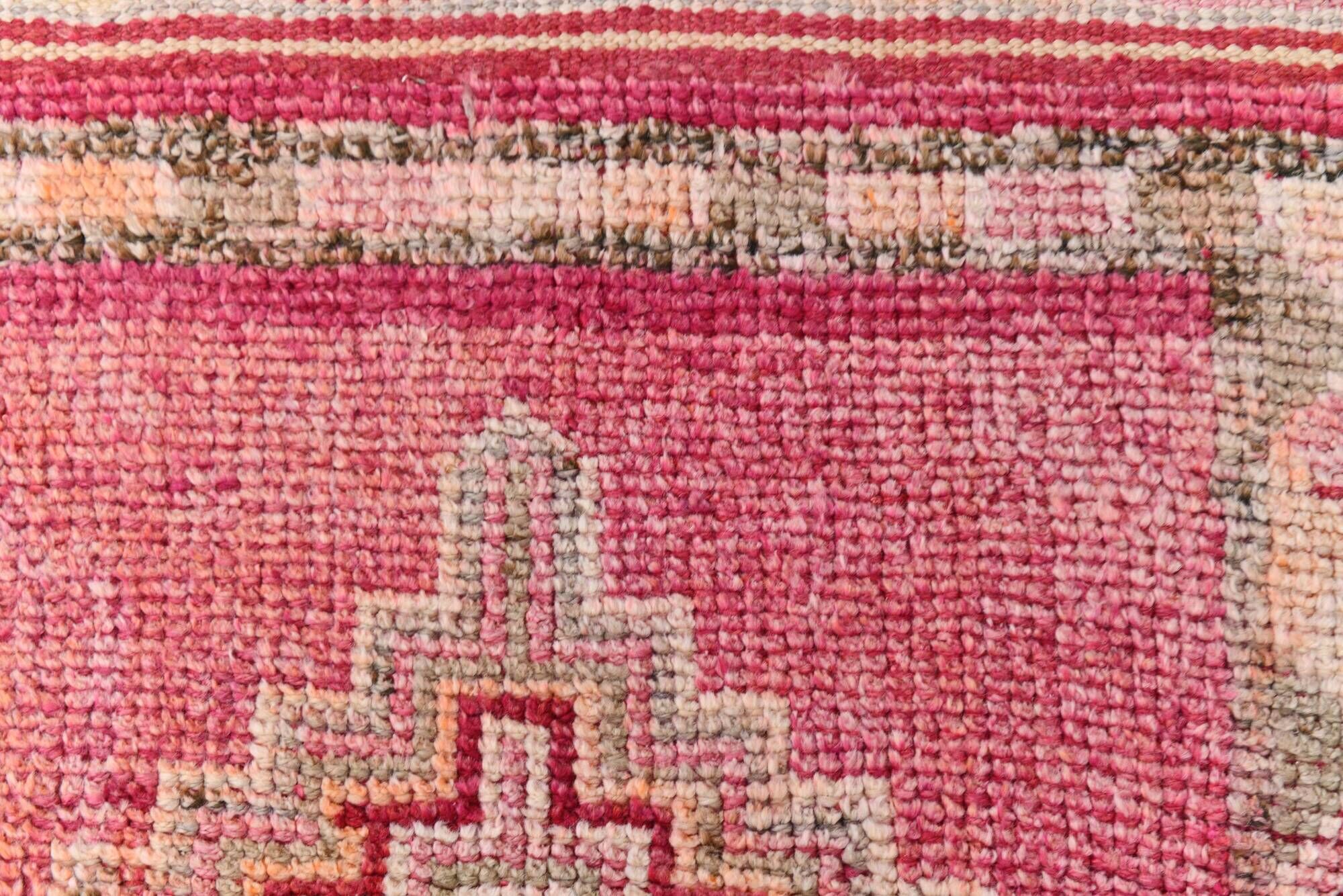 3x9 soft pastel pink vintage runner rug, 81x292cm sk 23329 free shipping