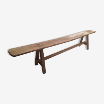 Banc de ferme authentique en bois