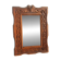 Tramp Art mirror from the 19th century in hand-carved wood.