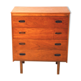 Scandinavian teak chest of drawer 60s
