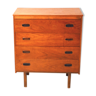 Scandinavian teak chest of drawer 60s